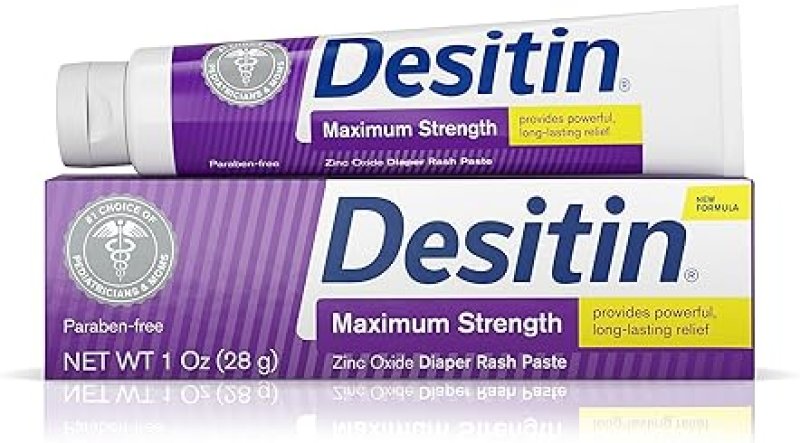 DESITIN MAXIMUM STRENGTH BABY DIAPER RASH CREAM 1 OZ - TRAVEL SIZE, 40% ZINC OXIDE