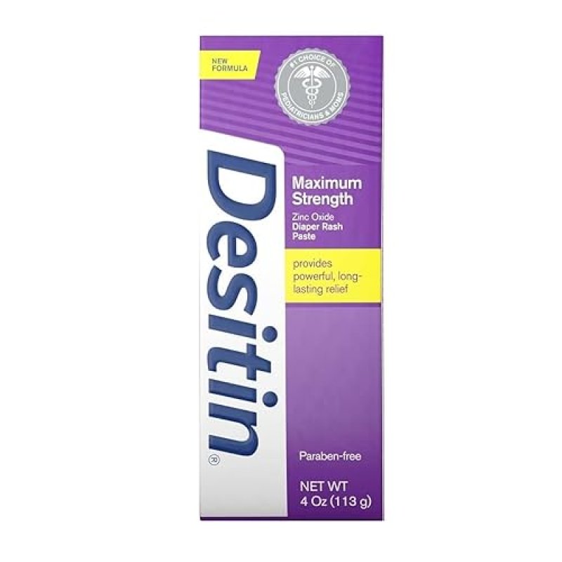 DESITIN MAXIMUM STRENGTH DIAPER RASH PASTE BUNDLE PACK - 3 SIZES: 4 OZ, 2 OZ, 1 OZ