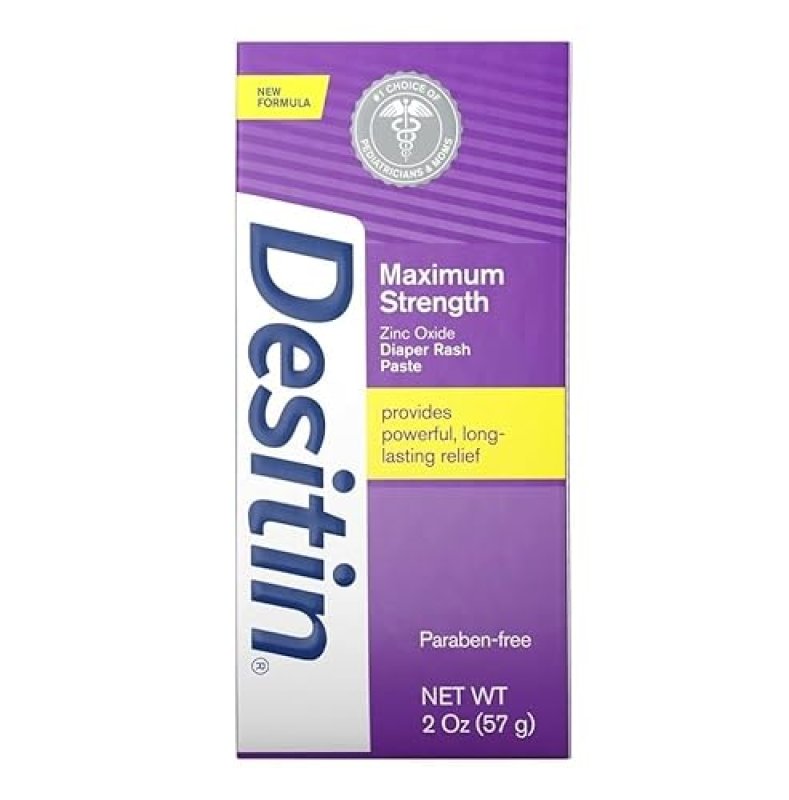 DESITIN MAXIMUM STRENGTH DIAPER RASH PASTE BUNDLE PACK - 3 SIZES: 4 OZ, 2 OZ, 1 OZ