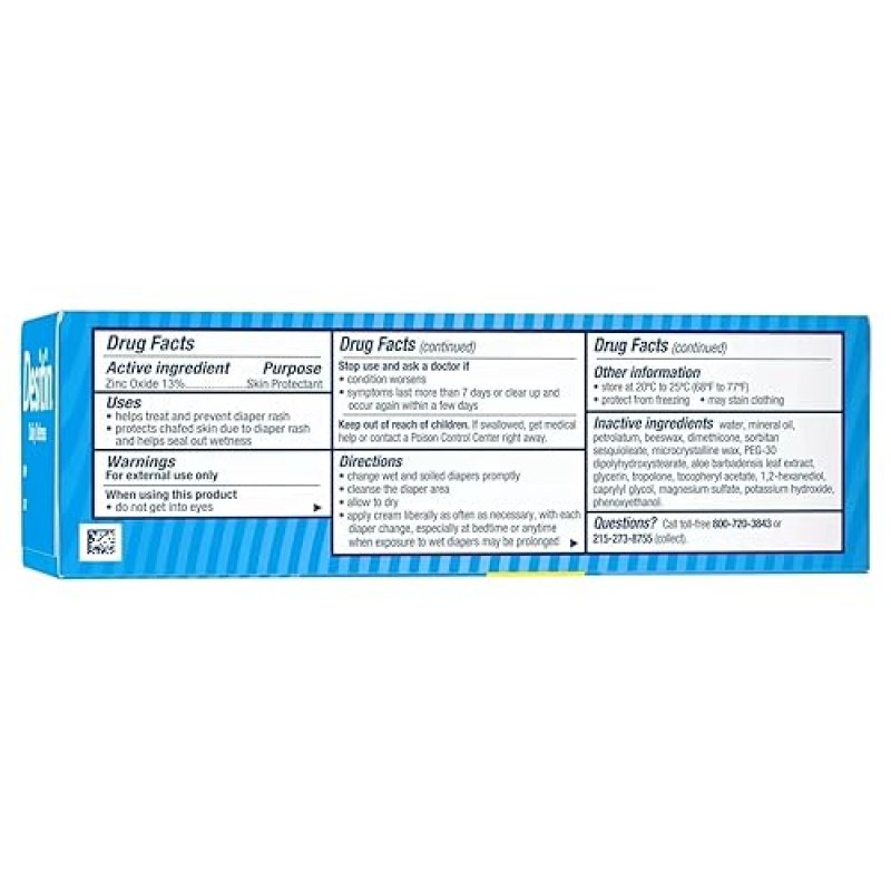 DESITIN DAILY DEFENSE DIAPER RASH CREAM BUNDLE PACK WITH ZINC OXIDE - 4 OZ & 2 OZ