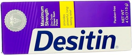 DESITIN MAXIMUM STRENGTH DIAPER RASH PASTE 4 OZ - PACK OF 12