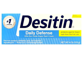 DESITIN RAPID RELIEF CREAMY OINTMENT 4OZ TUBE - PACK OF 2