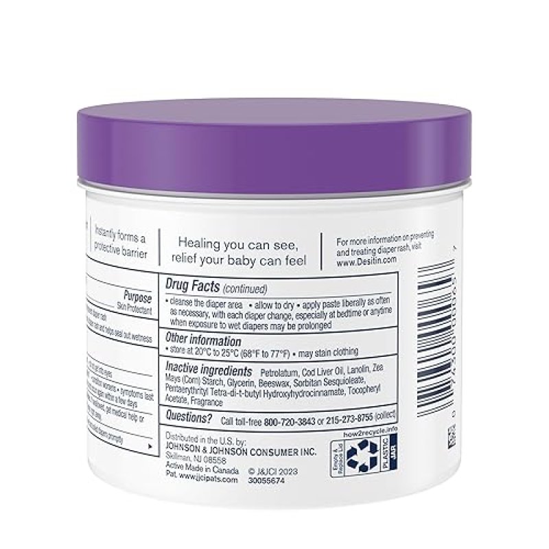 DESITIN MAXIMUM STRENGTH BABY DIAPER RASH CREAM - 40% ZINC OXIDE, HYPOALLERGENIC, 16 OZ