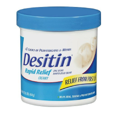 DESITIN RAPID RELIEF DIAPER RASH CREAM 16 OZ (454 G) - PACK OF 2