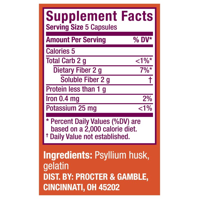 METAMUCIL PSYLLIUM FIBER CAPSULES, 300 COUNT FOR ADULT DIGESTIVE HEALTH