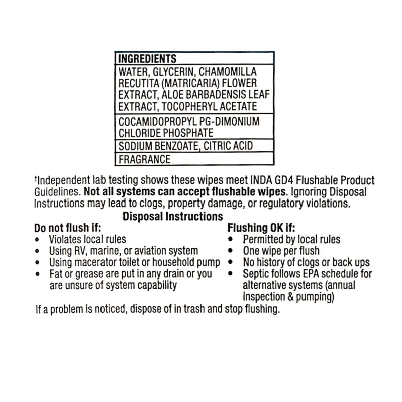EQUATE FLUSHABLE WIPES, FRESH SCENT, 5 PACKS - 240 TOTAL WIPES
