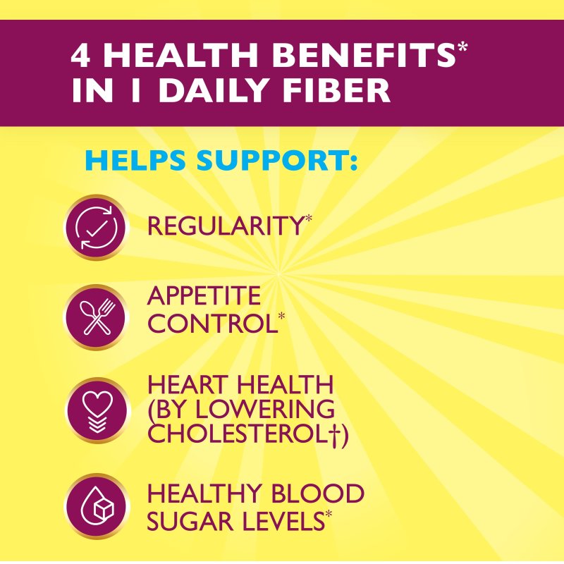 METAMUCIL FIBER POWDER FOR DIGESTIVE HEALTH, SUGAR FREE LEMONADE - 72 SERVINGS