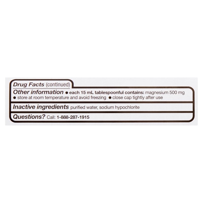 EQUATE MILK OF MAGNESIA SALINE LAXATIVE, ORIGINAL FLAVOR - 26 FL OZ