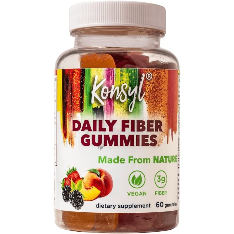 KONSYL DAILY FIBER GUMMIES - FRUIT FLAVOR (60 CT) ALL-NATURAL