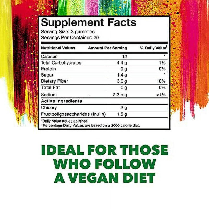 KONSYL DAILY FIBER GUMMIES - FRUIT FLAVOR (60 CT) ALL-NATURAL