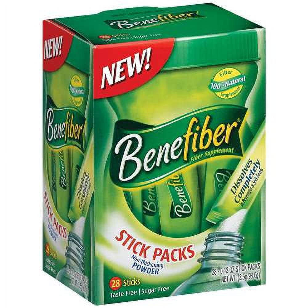 BENEFIBER SUGAR FREE FIBER SUPPLEMENT STICK PACKS, 28 STICKS