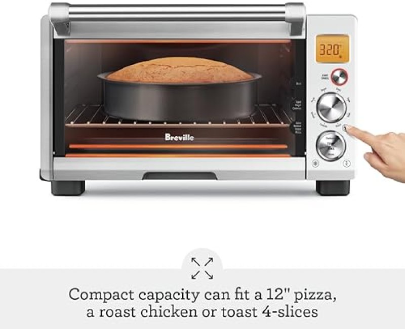 BREVILLE COMPACT CONVECTION SMART OVEN - BRUSHED STAINLESS STEEL