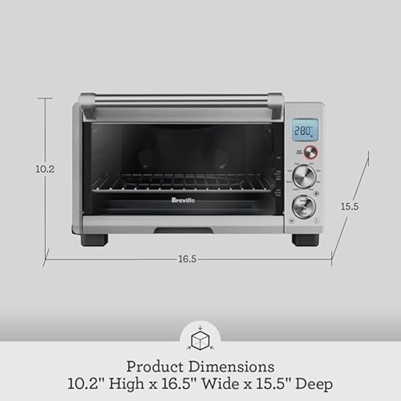 BREVILLE COMPACT CONVECTION SMART OVEN - BRUSHED STAINLESS STEEL