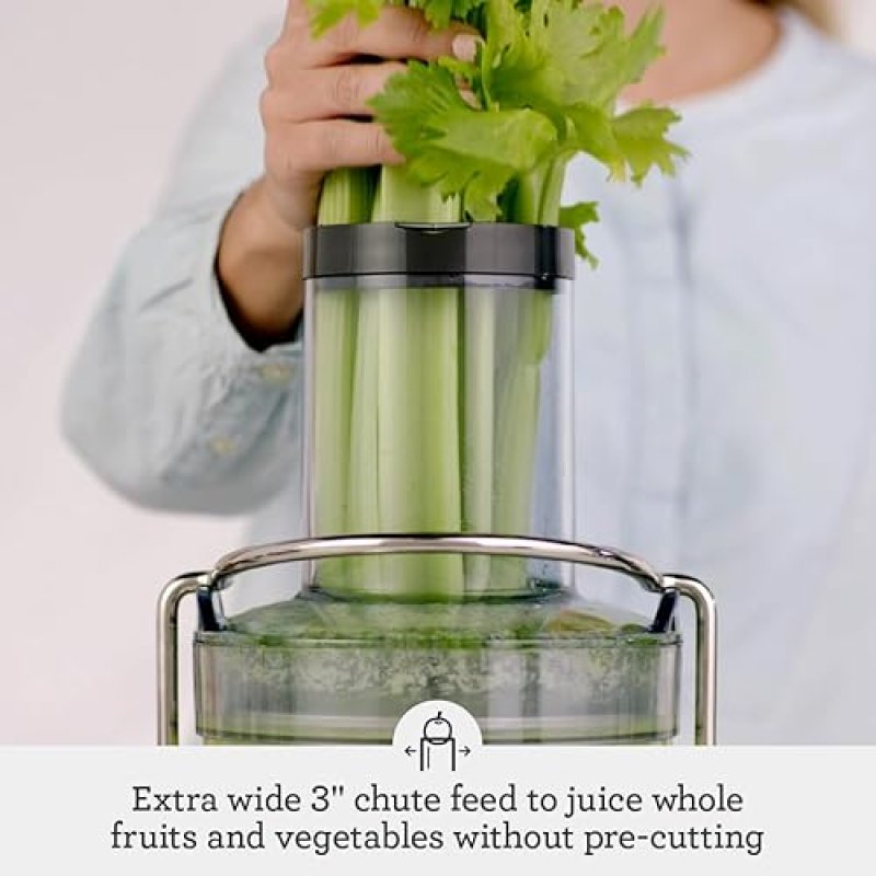 BREVILLE JUICE FOUNTAIN COLD, 70OZ SILVER - BEST JUICER FOR FRESH COLD PRESSED JUICE