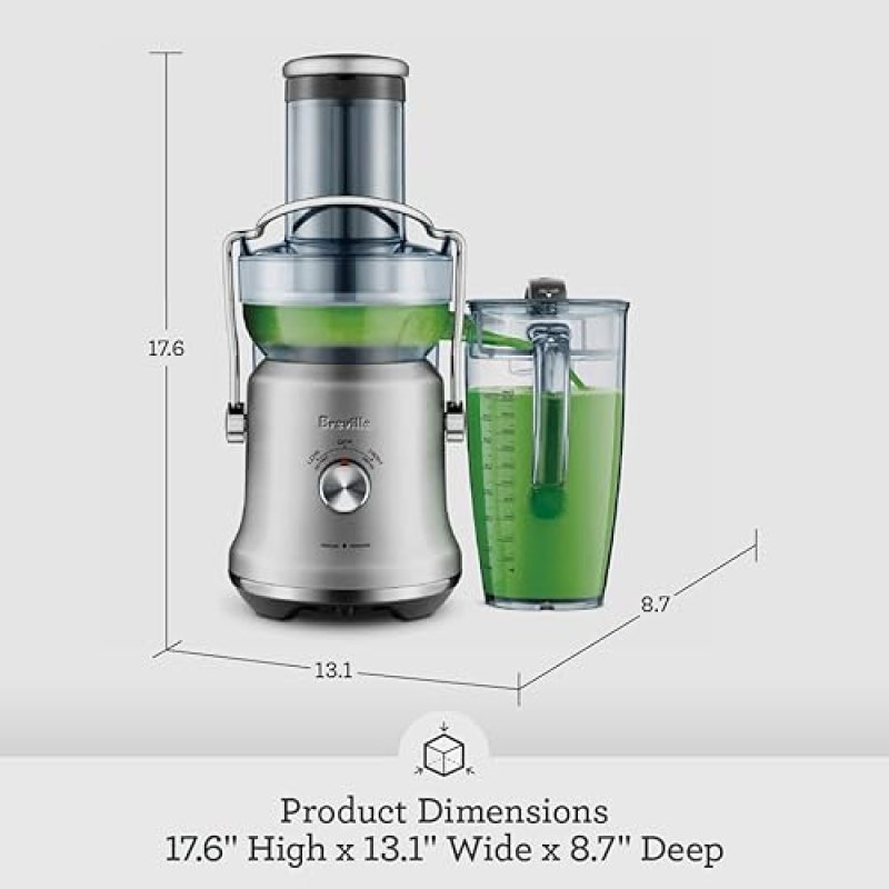 BREVILLE JUICE FOUNTAIN COLD PLUS, 70 OZ, STAINLESS STEEL FINISH