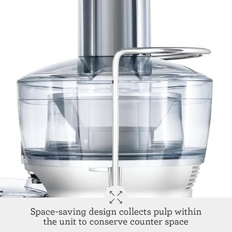 BREVILLE  COMPACT CENTRIFUGAL JUICER, 25 OZ CAPACITY, SILVER