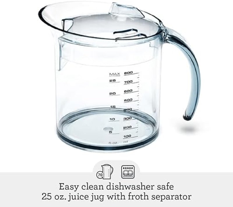 BREVILLE  COMPACT CENTRIFUGAL JUICER, 25 OZ CAPACITY, SILVER