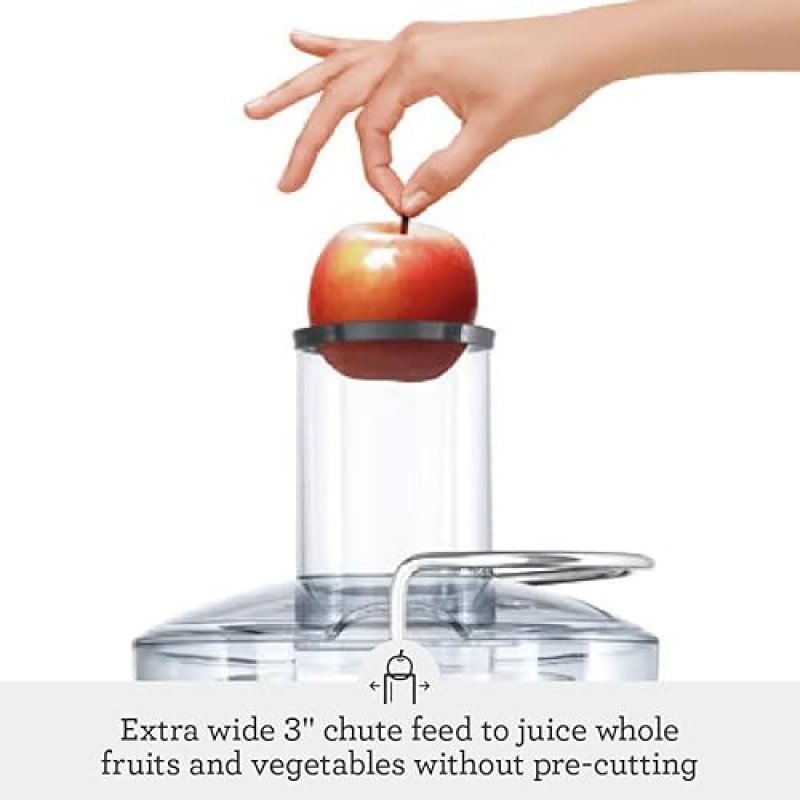 BREVILLE  COMPACT CENTRIFUGAL JUICER, 25 OZ CAPACITY, SILVER