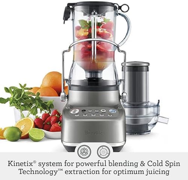 BREVILLE 3X BLUICER BLENDER JUICER BJB615SHY SMOKED HICKORY