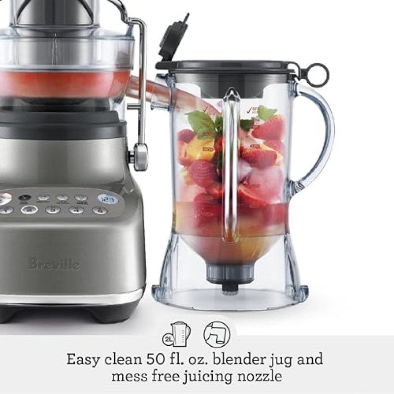 BREVILLE 3X BLUICER BLENDER JUICER BJB615SHY SMOKED HICKORY