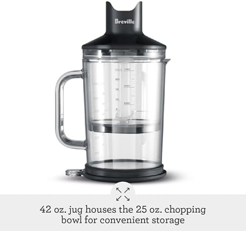 BREVILLE CONTROL GRIP IMMERSION BLENDER - BRUSHED STAINLESS STEEL, ONE SIZE