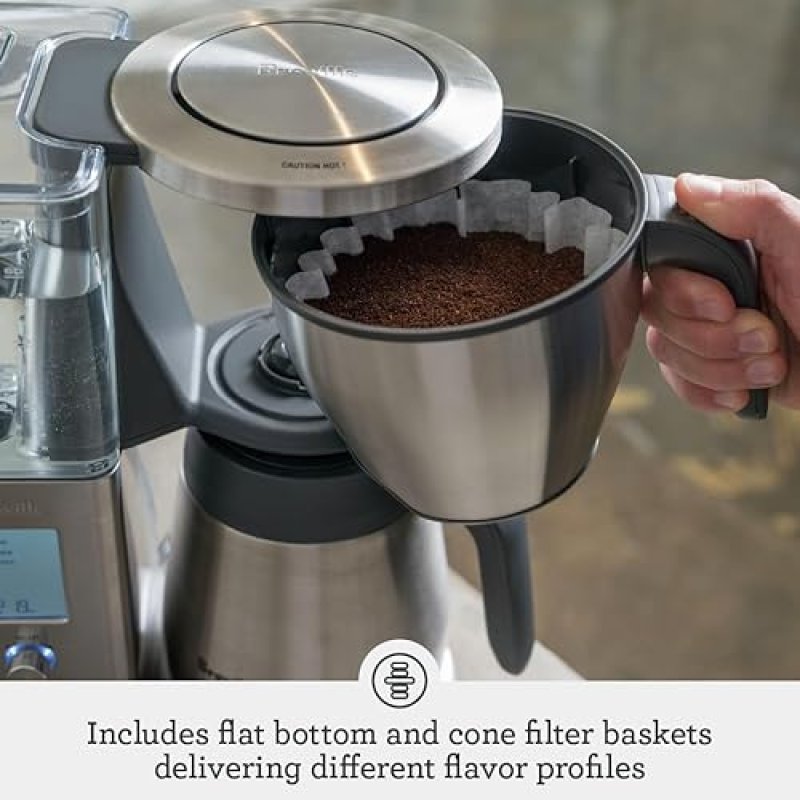 BREVILLE PRECISION BREWER COFFEE MAKER WITH THERMAL CARAFE, BRUSHED STAINLESS STEEL