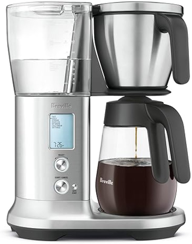 BREVILLE PRECISION BREWER DRIP COFFEE MAKER, STAINLESS STEEL WITH GLASS CARAFE