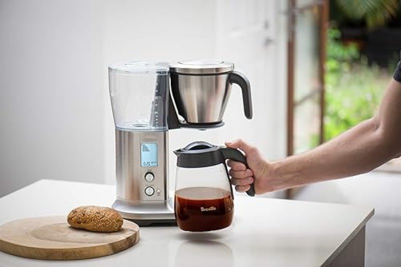BREVILLE PRECISION BREWER DRIP COFFEE MAKER, STAINLESS STEEL WITH GLASS CARAFE