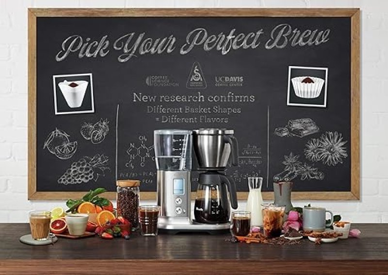 BREVILLE PRECISION BREWER DRIP COFFEE MAKER, STAINLESS STEEL WITH GLASS CARAFE