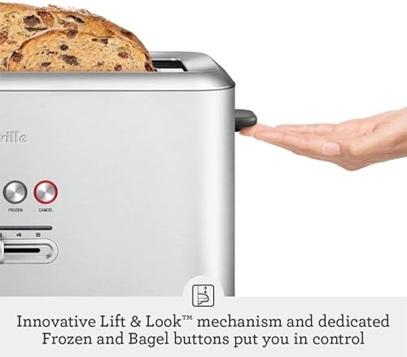 BREVILLE BIT MORE TOASTER, 4-SLICE, BRUSHED STAINLESS STEEL