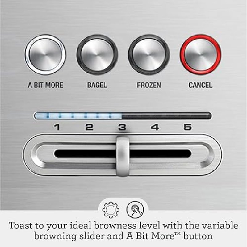 BREVILLE BIT MORE 2-SLICE TOASTER BTA70XL, STAINLESS STEEL