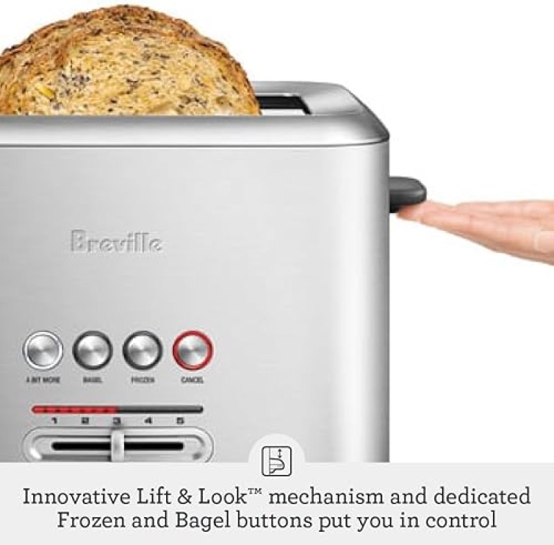 BREVILLE BIT MORE 2-SLICE TOASTER BTA70XL, STAINLESS STEEL