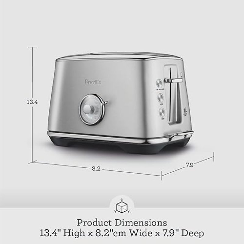 BREVILLE LUXE 2-SLICE TOASTER BTA735BSS - BRUSHED STAINLESS STEEL