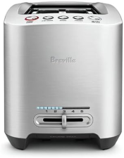 BREVILLE DIE-CAST SMART 2-SLICE TOASTER, STAINLESS STEEL FINISH