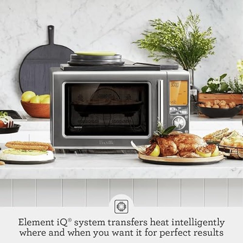 BREVILLE COMBI WAVE 3-IN-1 MICROWAVE, AIR FRYER, CONVECTION OVEN - STAINLESS STEEL
