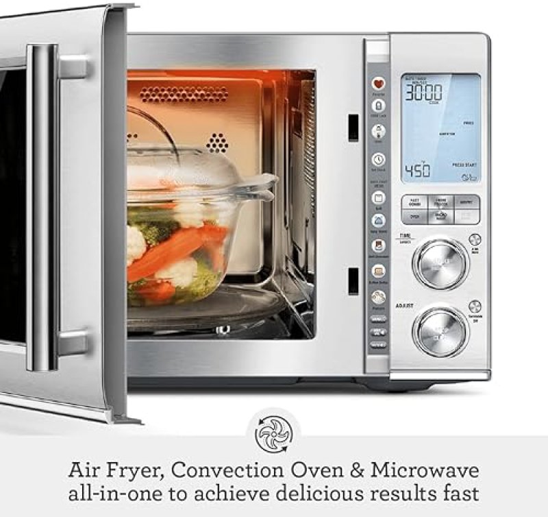 BREVILLE COMBI WAVE 3-IN-1 MICROWAVE, AIR FRYER, CONVECTION OVEN - STAINLESS STEEL