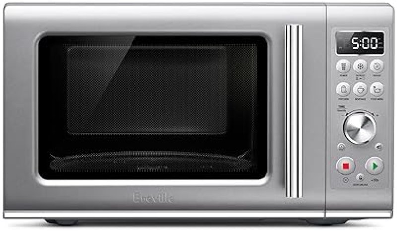 BREVILLE COMPACT WAVE SOFT CLOSE MICROWAVE OVEN - SILVER