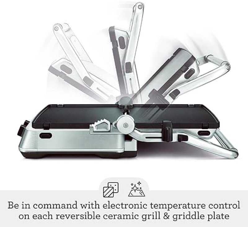 BREVILLE SEAR PRESS GRILL - BRUSHED STAINLESS STEEL FINISH