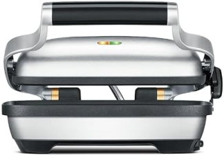 BREVILLE PANINI PRESS ELECTRIC CONTACT GRILL, BRUSHED STAINLESS STEEL - ONE SIZE