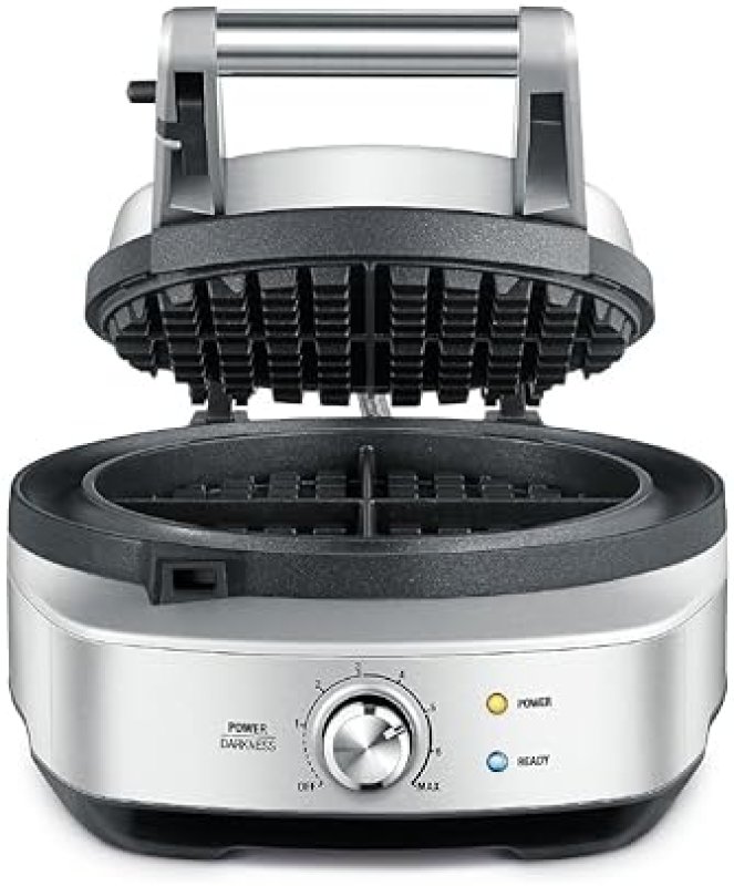 BREVILLE NO-MESS WAFFLE MAKER BWM520XL, STAINLESS STEEL FINISH