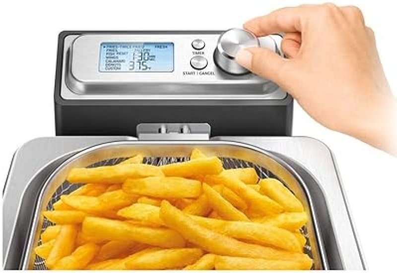 BREVILLE 4-QUART SMART FRYER IN BRUSHED STAINLESS STEEL