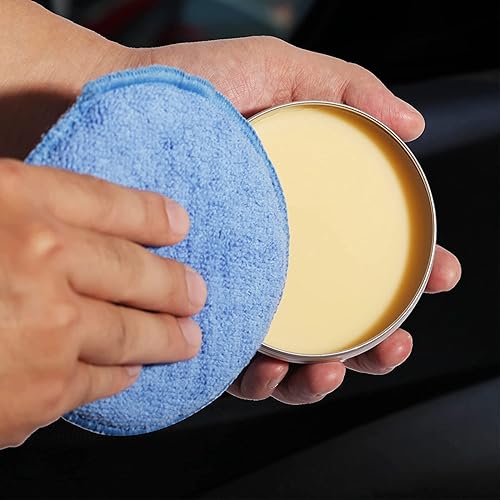 MICROFIBER CAR WAX APPLICATOR PADS, BUFFING & POLISHING FOAM (6 PACK, 5" DIAMETER)