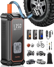 CORDLESS TIRE INFLATOR AIR COMPRESSOR 150PSI DUAL MODE LED GAUGE