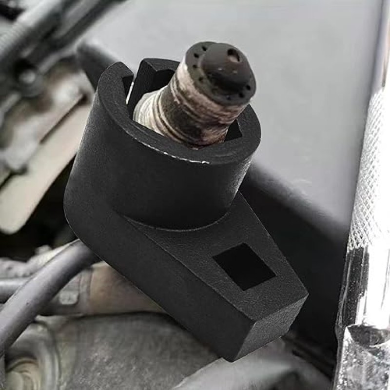 UNIVERSAL OFFSET OXYGEN SENSOR SOCKET, 3/8" DRIVE, 7/8" (22MM), WIRE GATE, SIDE ACCESS - PREVENT WIRE DAMAGE - FITS MOST CARS