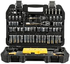 DEWALT 108-PIECE MECHANICS TOOLS KIT & SOCKET SET, 1/4" & 3/8" DRIVE, SAE
