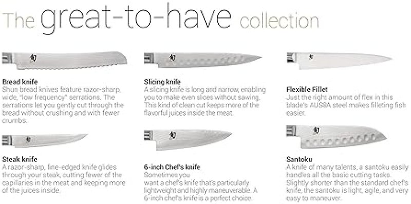 SHUN CLASSIC BLONDE 9" BREAD KNIFE - JAPANESE SERRATED KNIFE WITH VG-MAX CORE