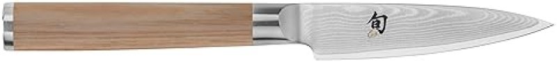 SHUN CLASSIC BLONDE 3.5" PARING KNIFE - JAPANESE VG-MAX CORE, DAMASCUS STEEL, PAKKAWOOD HANDLE