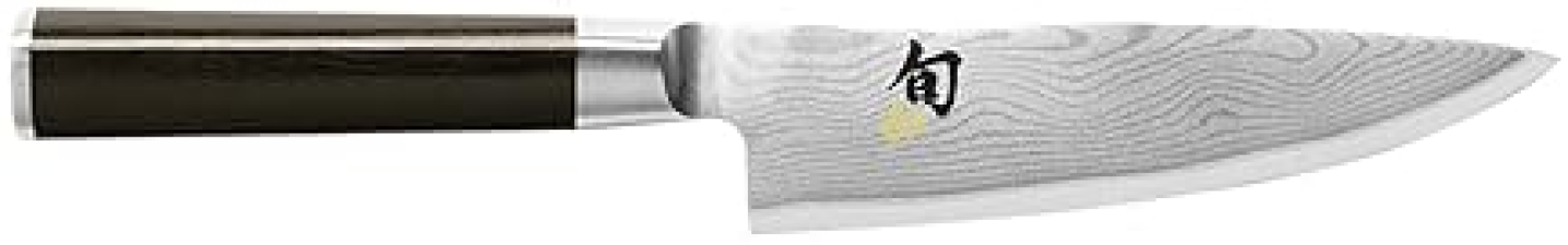 SHUN CLASSIC 6" CHEF'S KNIFE: JAPANESE VG-MAX CORE, DAMASCUS STEEL, PAKKAWOOD HANDLE
