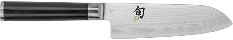 SHUN CLASSIC 5.5" SANTOKU KNIFE WITH VG-MAX CORE AND DAMASCUS CLADDING, PAKKAWOOD HANDLE: VERSATILE JAPANESE CUTTING TOOL