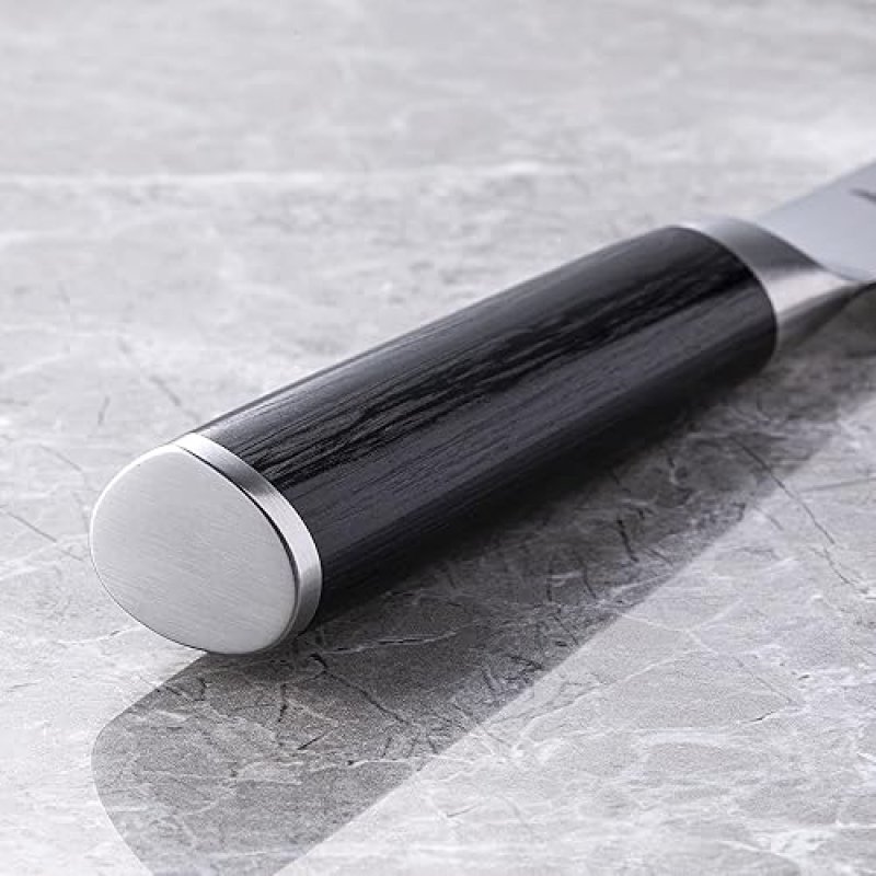 SHUN CLASSIC 8.25" OFFSET BREAD KNIFE - HANDCRAFTED JAPANESE SERRATED KNIFE FOR PROFESSIONAL AND HOME CHEFS